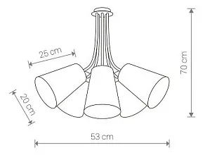 Потолочная люстра Nowodvorski Flex Shad 9277