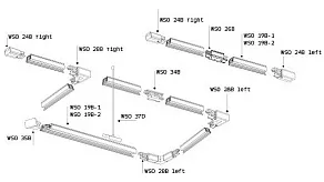 Подвес для трека Italline WSO WSO 37D black