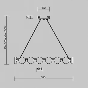 Подвесная люстра Freya Collar FR6180PL-L32B