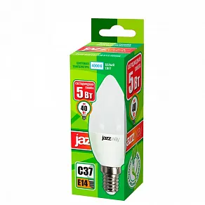 Лампа светодиодная Jazzway  E14 5Вт 4000K PLED-ECO-C37 5w E14 4000K