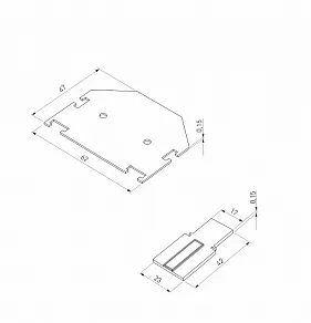 Заглушка для трека Elektrostandard Slim Magnetic 85233/00