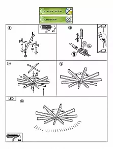 Потолочная люстра Globo Varazze 67057-10D