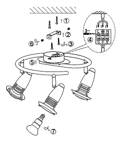 Спот Globo Bianka 54381-3