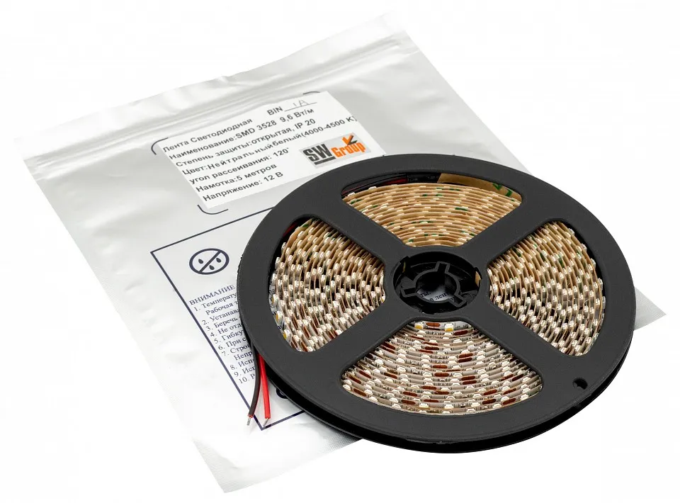 Лента светодиодная SWG SWG3T120 SWG3T120-12-9.6-CW