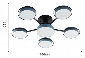 Потолочная люстра Arte Milano Ferrara 250406/5+1 Gr