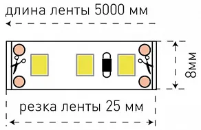 Лента светодиодная SWG SWG3120 SWG3120-12-9.6-Y-M