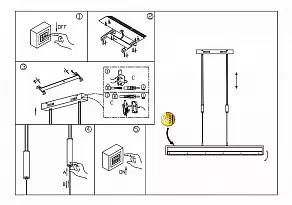 Подвесной светильник Globo Esox 67076Z