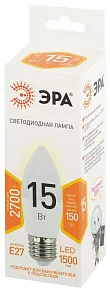 Лампа светодиодная Эра Стандарт E27 15Вт 2700K LED B35-15W-827-E27
