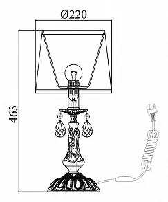 Настольная лампа декоративная Maytoni Filomena ARM390-00-W