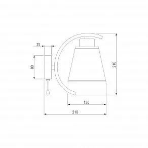 Бра Eurosvet Phortos 60075/1 античная бронза