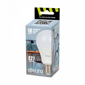 Лампа светодиодная Jazzway  E27 18Вт 5000K FLL- A60 18w E27 5000K