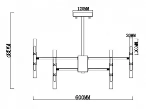 Люстра на штанге Freya Consuelo FR5046PL-24CH