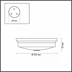 Накладной светильник Odeon Light Marsei 4825/3C