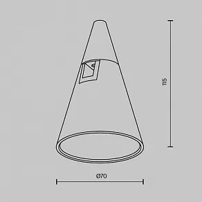 Накладной светильник Maytoni Keila TR146-1-5W3K-BS