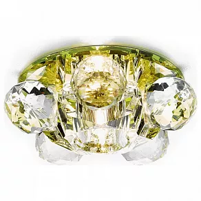 Встраиваемый светильник Ambrella Crystal 14 D1055 G/CL