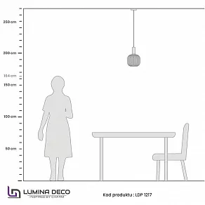 Подвесной светильник LUMINA DECO Gato LDP 1217-1 WT+BK