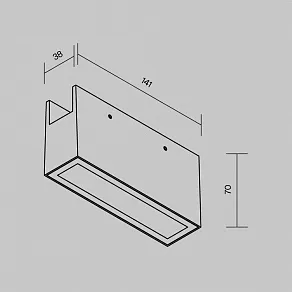Накладной светильник Maytoni Outdoor Points O-TR01-2-S-10WW3K