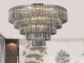 Подвесная люстра Newport 8700 8708+17/C fume