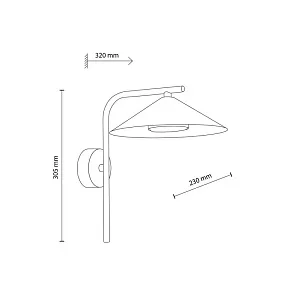 Бра TK Lighting Lume 18693 Lume Burgund