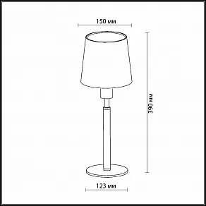 Настольная лампа декоративная Odeon Light Glen 2266/1T