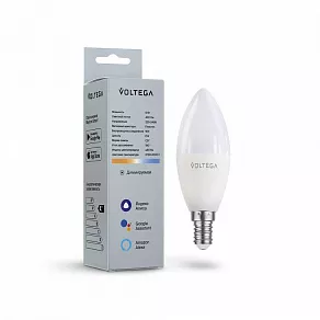 Лампа светодиодная с управлением через Wi-Fi Voltega Wi-Fi bulbs E14 5Вт 2700-6500K 2427