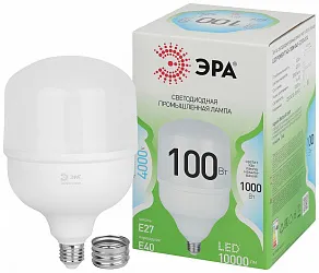 Лампа светодиодная Эра Green Line E27/E40 100Вт 4000K LED POWER T140-100W-840-E27/E40 GL