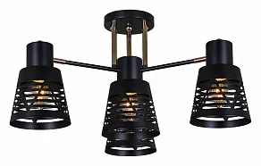 Потолочная люстра Reluce 6074 06074-3.3-04 BK+FG