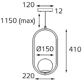 Подвесной светильник Italline Bolla Bolla SP 6239 brass