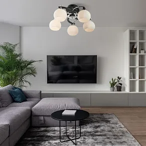 Потолочная люстра Eurosvet Larion 9654/5 хром/венге