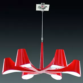 Люстра на штанге Mantra Ora Red 1600