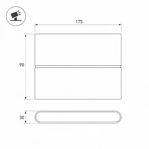Накладной светильник Arlight SP-FLAT 063611