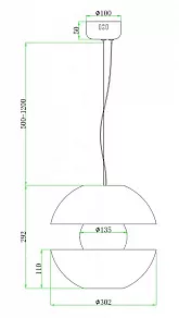 Подвесной светильник Maytoni Rebel MOD322PL-L6B3K