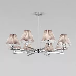 Подвесная люстра Eurosvet Peony 60136/8 хром/серый