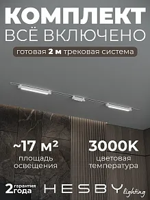 Комплект трековый Hesby Lighting Skylite №10 HSBL_kompl_S010_VI2W3K