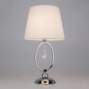 Настольная лампа декоративная Eurosvet Madera 01055/1 хром/прозрачный хрусталь Strotskis