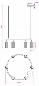 Подвесная люстра Moderli Cora V11602-6P