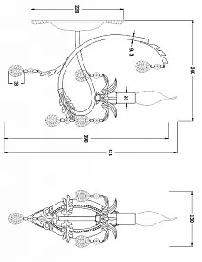Бра Freya Dezi FR3040-WL-01-WG