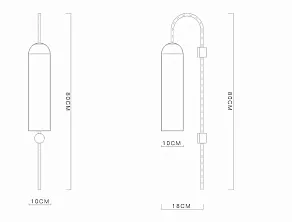 Бра Imperiumloft ARTICOLO float Wall 123132-22