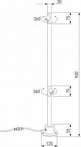 Наземный низкий светильник Elektrostandard Rone a066698