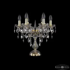 Настольная лампа декоративная Bohemia Ivele Crystal 1415 1415L/6/141-39 G