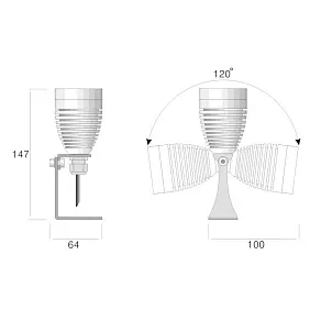 Прожектор ABC Lighting AV1 Land одноцветный 6Вт 24-48В