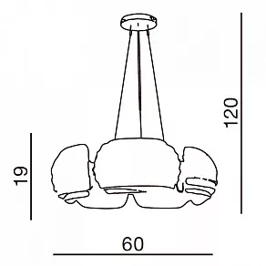 Подвесная люстра Azzardo Rondo AZ0115