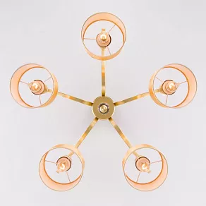 Люстра на штанге Eurosvet Ofelia 60070/5 перламутровое золото