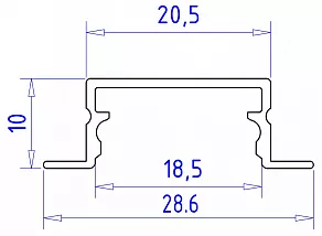 Профиль встраиваемый Ambrella Light GP GP1200AL