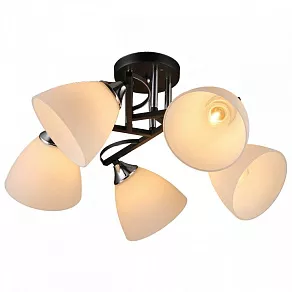 Люстра на штанге Imex MD.2980 MD.2980-5-S BK+CH