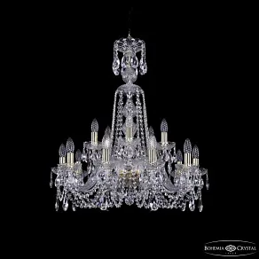 Подвесная люстра Bohemia Ivele Crystal 1402 1402/10+5/240/XL-77 G