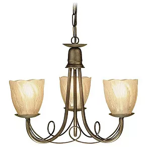 Подвесная люстра Elstead Lighting Minster MN3 BLK/GOLD