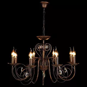 Подвесная люстра Eurosvet Tomas 60018/8 черный с золотом