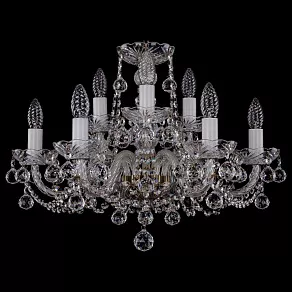 Подвесная люстра Bohemia Ivele Crystal 1402 1402/6_3/195/Pa/Balls