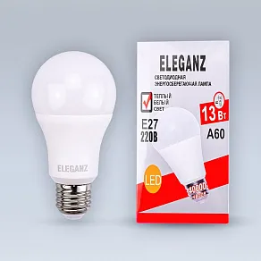 Лампа светодиодная Eleganz  E27 13Вт 3000K 1372